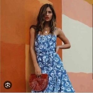 Veronica beard floral midi dress